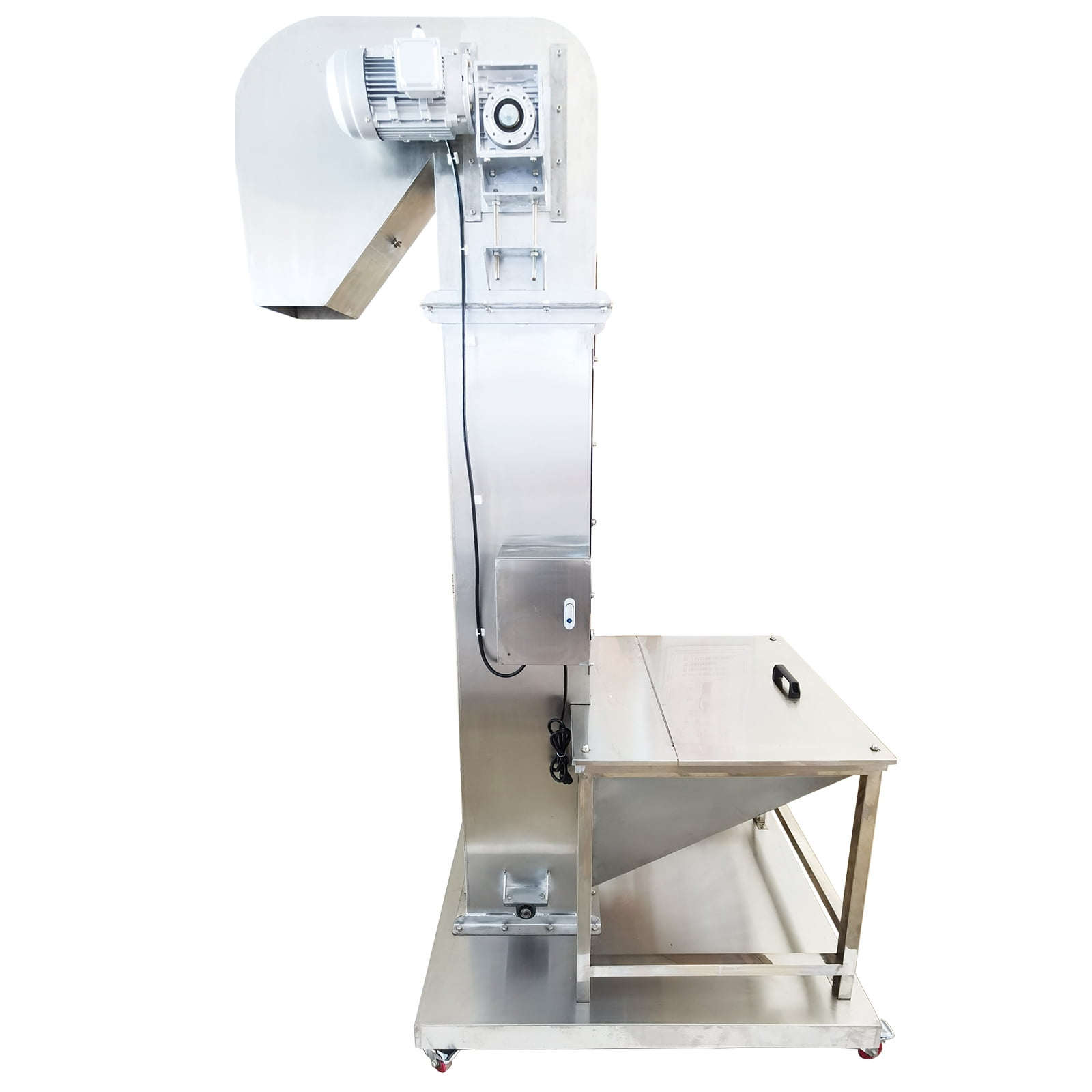 2M Vertical Feeder Elevating Rice Nut Granule Food Bucket Elevator Conveyor Machine 220V