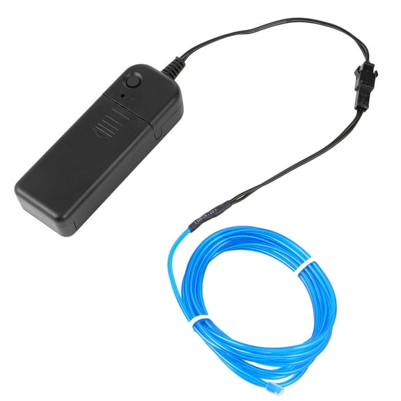 2M EL Wire Rope Glowing Light Strip Cable Decorative Lighting Strip, Battery Not Included
