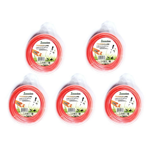 2MM 0.080" x 200 FT Nylon Commercial Grass Weed String Trimmer Line Edger TL02X5