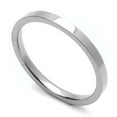 thumbnail image 1 of 2MM Comfort Fit Titanium Wedding Band Classic Flat Ring (Size 1 to 12), 1 of 2