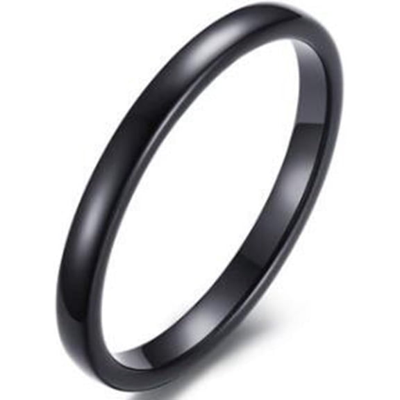 2MM Tungsten Carbide Stackable Ring Plain Wedding Band