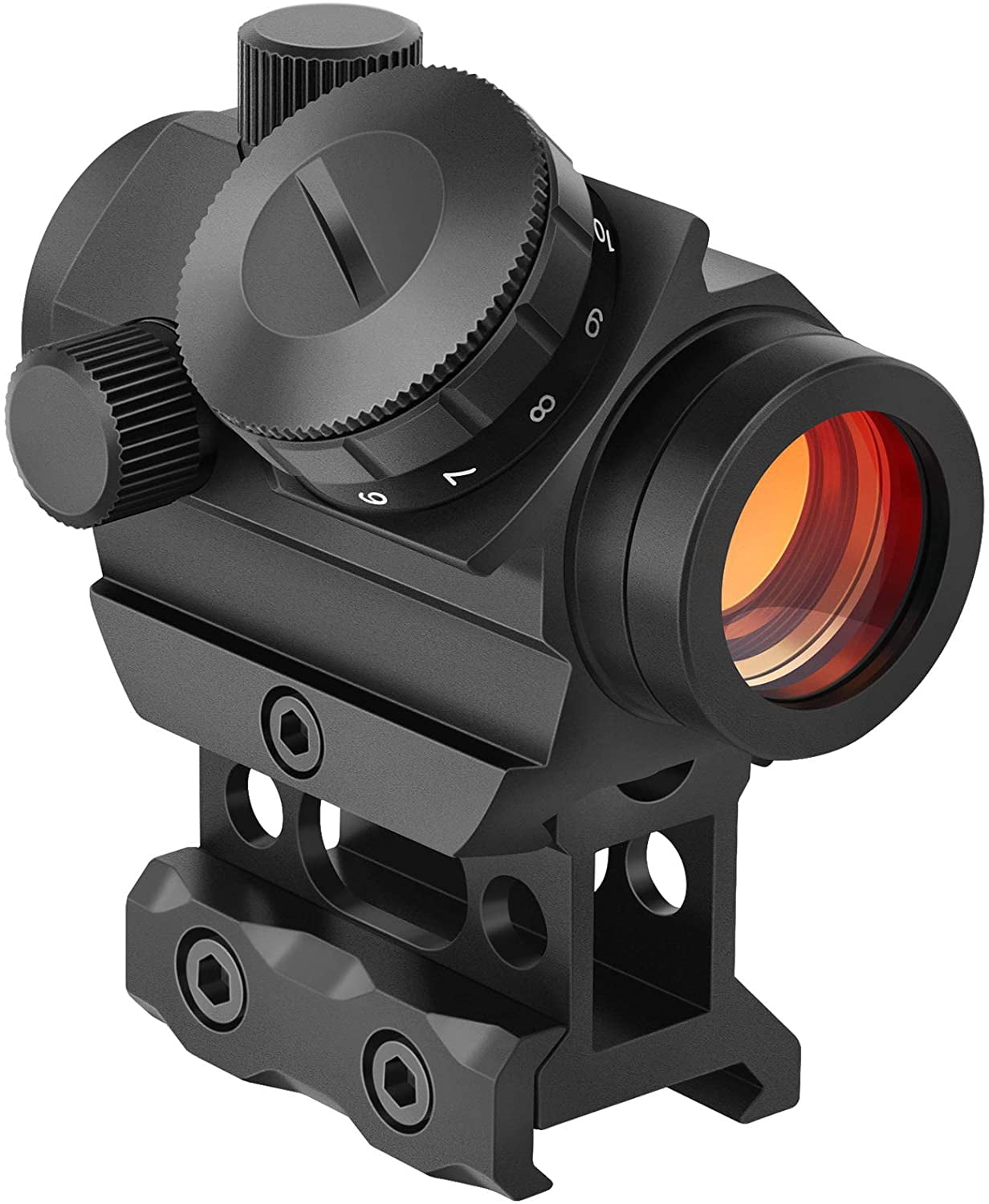 2MOA Red Dot Sight 1x25mm Reflex Sight Waterproof & Shockproof & Fog-Proof Red Dot Scope with 1 inch Riser Mount