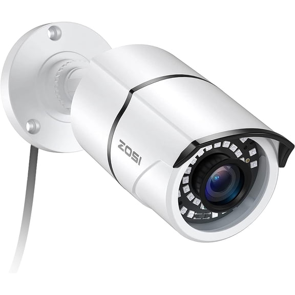 2MP 1080p Security Camera,4-in-1 TVI/CVI/AHD/CVBS Surveillance Bullet Camera Indoor Outdoor,Night Vision,Work for 960H,720P,1080P analog CCTV DVR