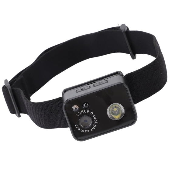 2MP Headlamp Camera 1080P Video Recorder Action Cameras with Integrated 3W LED Light for Nighttimes Exploration