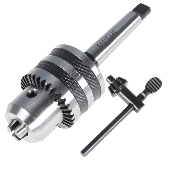 2MT Shank Drill Chuck, 1/32" to 5/8" Keyed Heavy Duty Drill Chuck, Compatible with Drill Press, Bench Lathe, Milling Machine and Various Power Tools