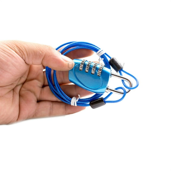 2Meters Bike Security Double Loop Cable Strong Braided Steel For Bike Chain Lock