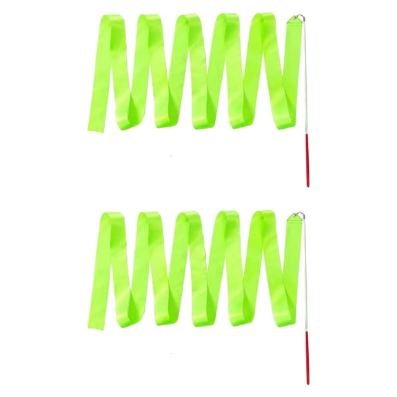 Long Ribbon Streamers Rhythmic Gymnastics for Artistic Dancing Gymnastic Ribbon Sparkling Dances Ribbon Twirling Batons