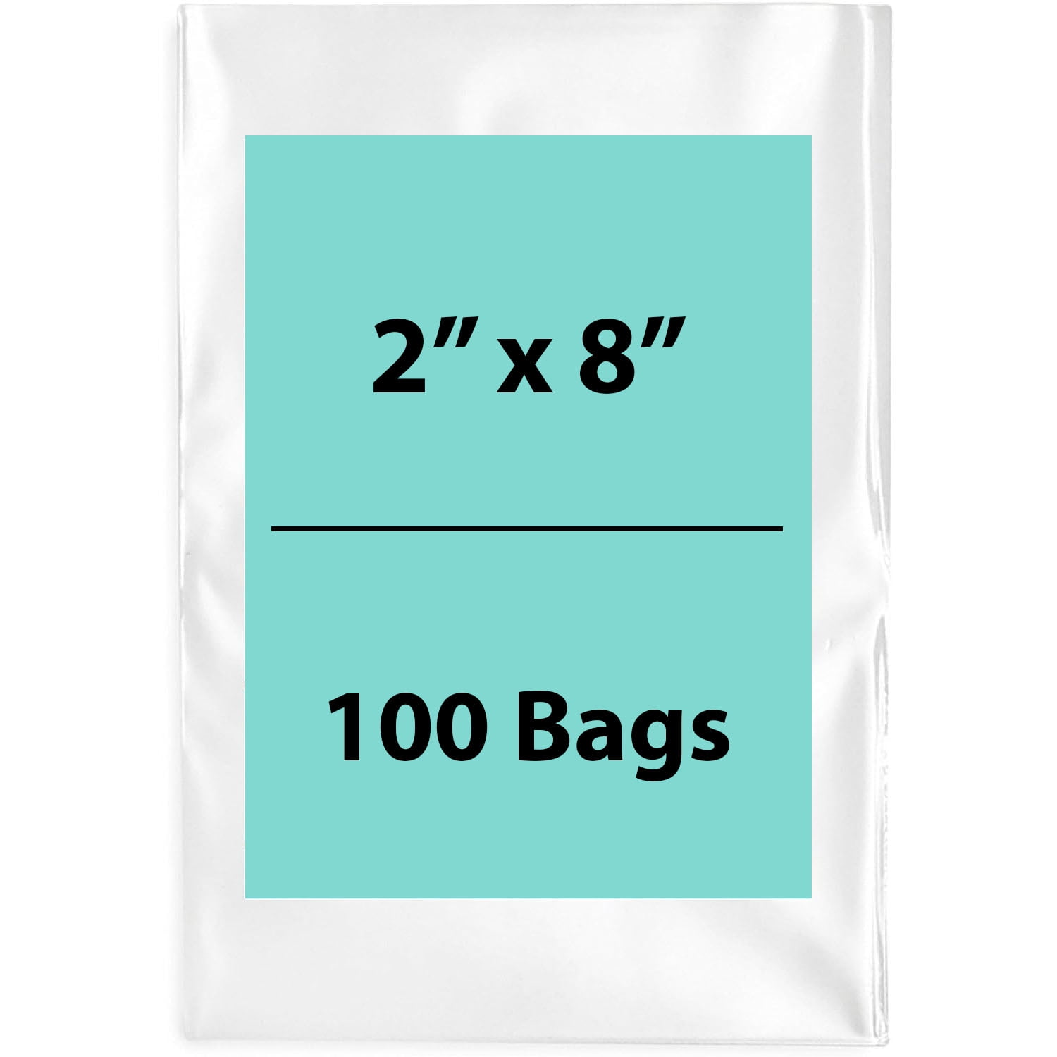 3 MIL Size 6 X 20 LDPE Clear Flat Poly Bag, Open Top Package 100 Bags - View #2