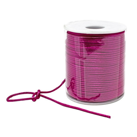 2Mm Hand-Woven Red Rope, Color Number 47/ 2mm X 100 Yards Satin Rattail Nylon Macrame Kumihimo String