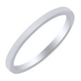 thumbnail image 1 of AFFY 2Mm Standard Flat Comfort Fit Band Ring in 14k White Gold Ring Size - 8, 1 of 1
