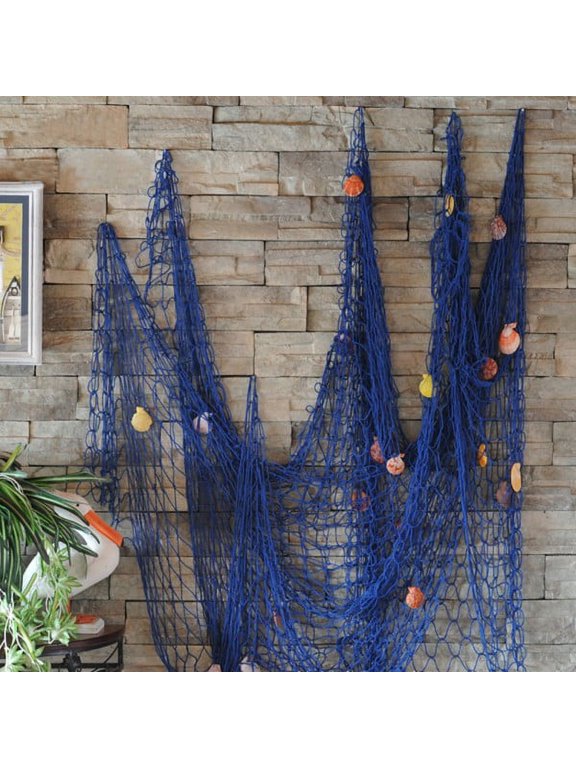 2Mx1M Modern Nautical Decorative Fishing Net Seaside Beach Shell Party Door Wall Decor Home Decoration