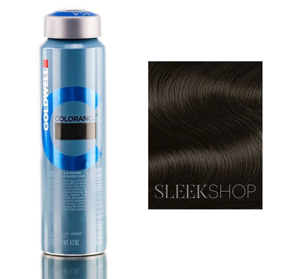 2N - Black , Goldwell Colorance Demi-Permanent Dye Hair Color (4.2 oz. canister) , Hair Beauty Product - Pack of 1 w/ Sleek Pin Comb