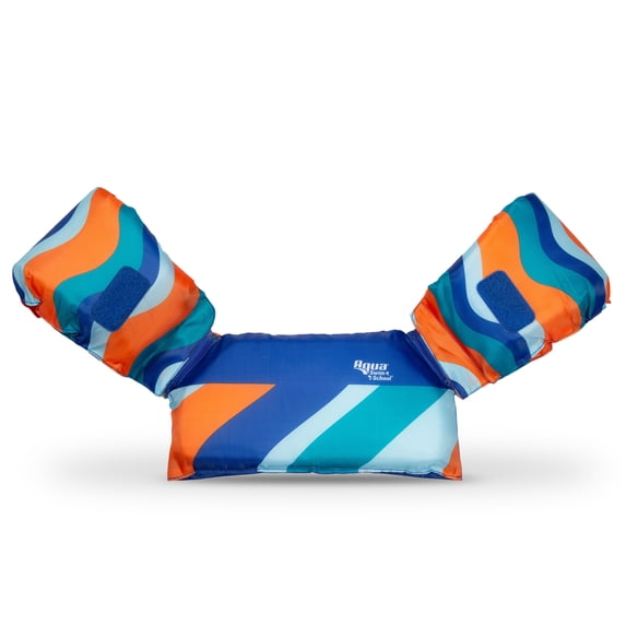 Aqua SwimSchool 2-in-1 Tot Grow-with-Me Swim Training Vest, Blue