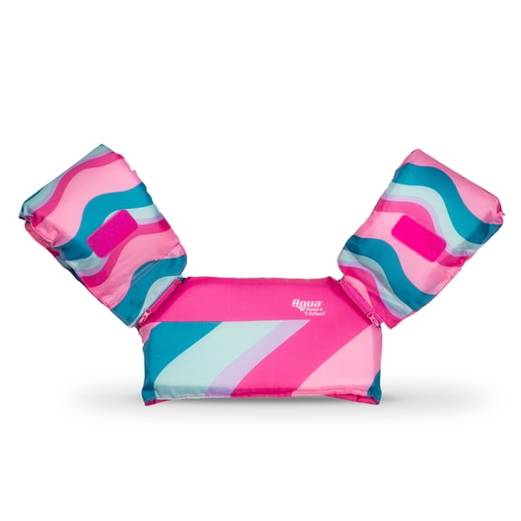 Aqua SwimSchool 2-in-1 Tot Grow-with-Me Swim Training Vest, Pink