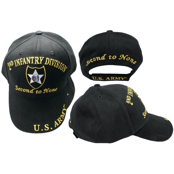 2ND INFANTRY DIVISION US ARMY SECOND TO NONE EMBROIDERED BASEBALL CAP HAT (RUF)