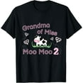 thumbnail image 1 of 2Nd Birthday Party Pink Cow Grandma Moo I'M Two Animal Unisex Men Women T-Shirt S-5Xl - Best Birthday Gifts, 1 of 3