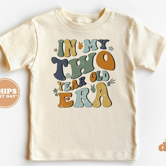 2Nd Birthday Toddler Shirt - In My Two Year Old Era Kids Birthday Shirt - Second Birthday Toddler Tee TODDLER SHORT SLEEVE TEE BELLA CANVAS 3001T