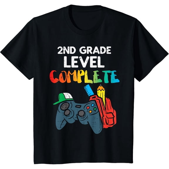 2Nd Grade Level Complete Game Controller Last Day Of School T-Shirt Unisex S-5XL Hot Trending Shirt, Vintage Birthday Gift