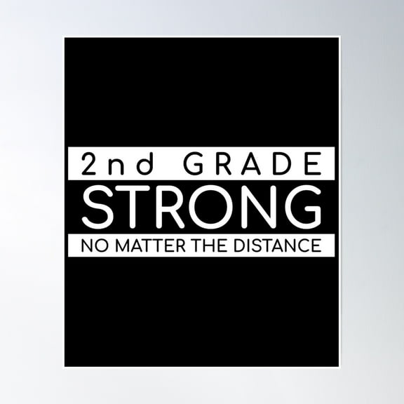 2Nd Grade Virtual School Poster Wall Art, Modern Wall Decor, 24x36 UNFRAMED