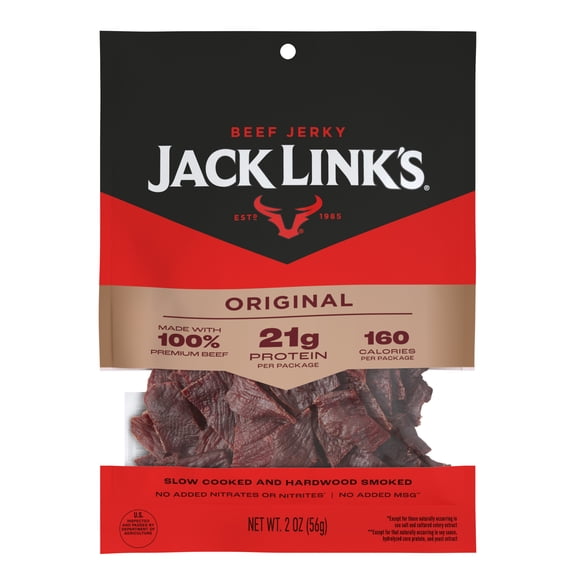 Jack Link's Original Beef Jerky, 2 Ounce