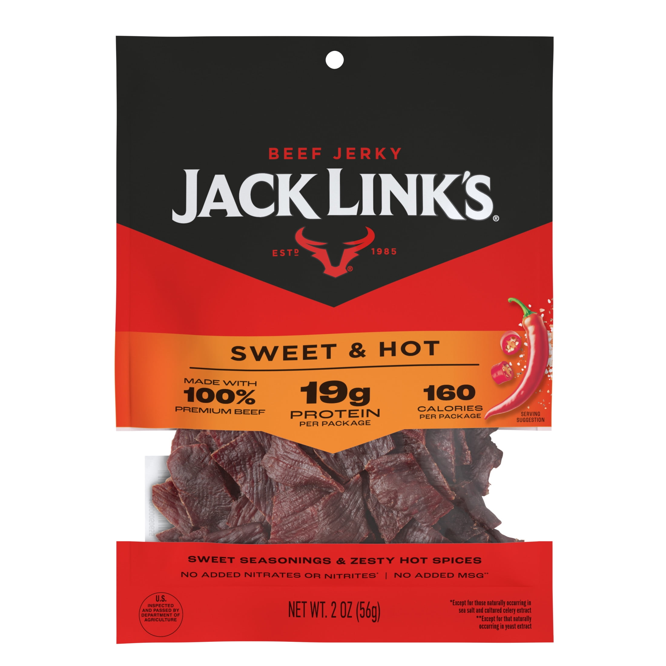 Jack Link's Sweet and Hot Beef Jerky, 2 Ounce
