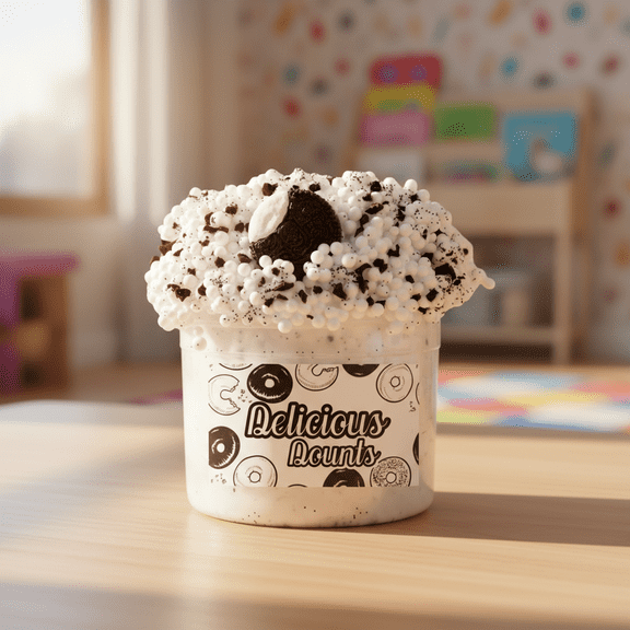 2Oz Fruit Slime Aromatherapy Pressure Toy for Stress Relief DIY Slime Supplies and Arts Crafts School Projects White