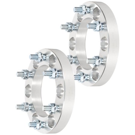 2P 1" 25mm Thick 6x5.5 6x139.7 Wheel Spacers 12x1.25 For INFINITI Nissan