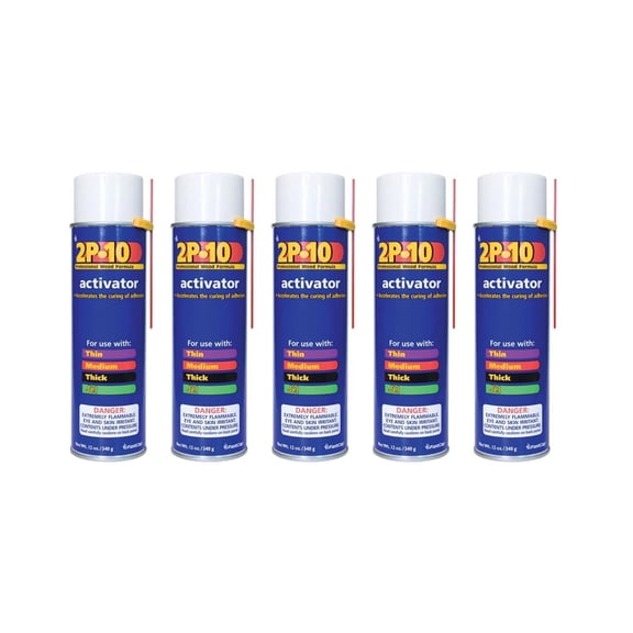 2P-10 Professional Adhesive Activator for 2P-10 Glue, 5-Pack