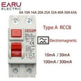 thumbnail image 1 of 2P 32A 10/30/100/300mA Type A RCCB RCD ELCB Electromagnetic Residual Current Circuit Breaker Differential Breaker Safety Switch, 1 of 5