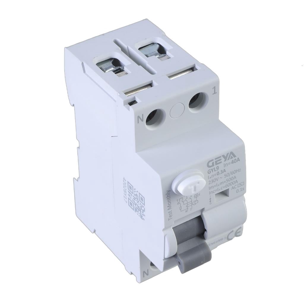 2P 40A Automatic Recloser Differential Circuit Breaker 30mA/100mA/300mA