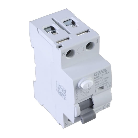 2P 40A Automatic Recloser Differential Circuit Breaker 30mA/100mA/300mA