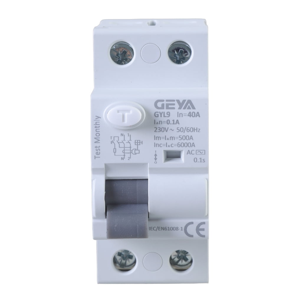 2P 40A Automatic Self-Reclosing Device Circuit Breaker 30mA/100mA/300mA