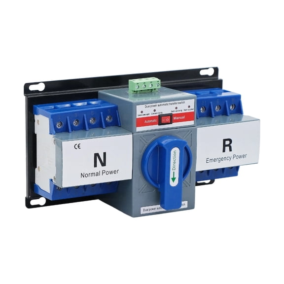 2P/4P Double Power Automatic Transfer Switches Electrical Selectors Switches with Manual Changeover and Generator