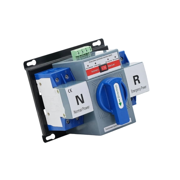 2P/4P Electrical Selectors Switches Replacement Double Power Automatic Transfer Conversion Switches Controller Easy to Use