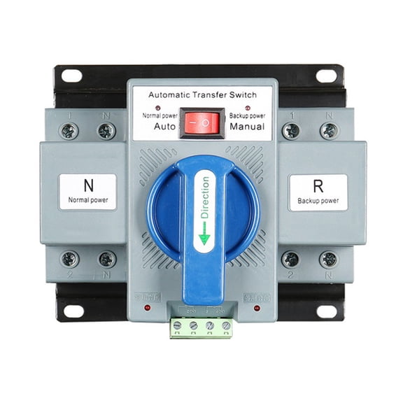 2P 63A 230V MCB Type Dual Power Automatic Transfer Switch ATS Rated Voltage Frequency 50/60Hz