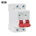 thumbnail image 1 of 2P DC1000V Solar Mini Circuit Breaker 10A/16A/32A/50A/63A DC Photovoltaic MCB, 1 of 14
