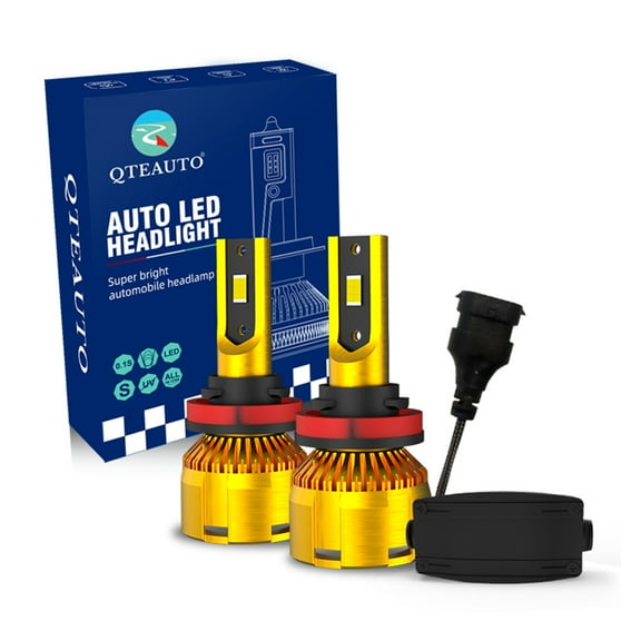 2P H8/H9/H11 LED Bulb Super Bright High Beam 52W, Voltage 12V, Color Temperature 6000K, Lifespan 30,000 hours, Waterproof rate IP68, Operating Temperature -15c~105c For 2009-2014 Nissan GT-R