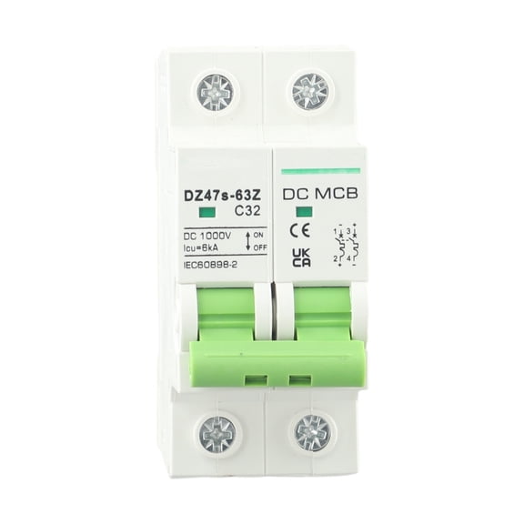 2P Miniature Circuit Breaker Dc Isolator Switch Dc1000V for Photovoltaic Systems 32A