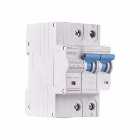 2P Smart Circuit Breaker, 100A 220V WiFi Smart Energy Monitor Switch Meter, One-Click Switch, APP Remote Switch, Miniature Circuit Breakers, Remote Control with TY APP for Apartments