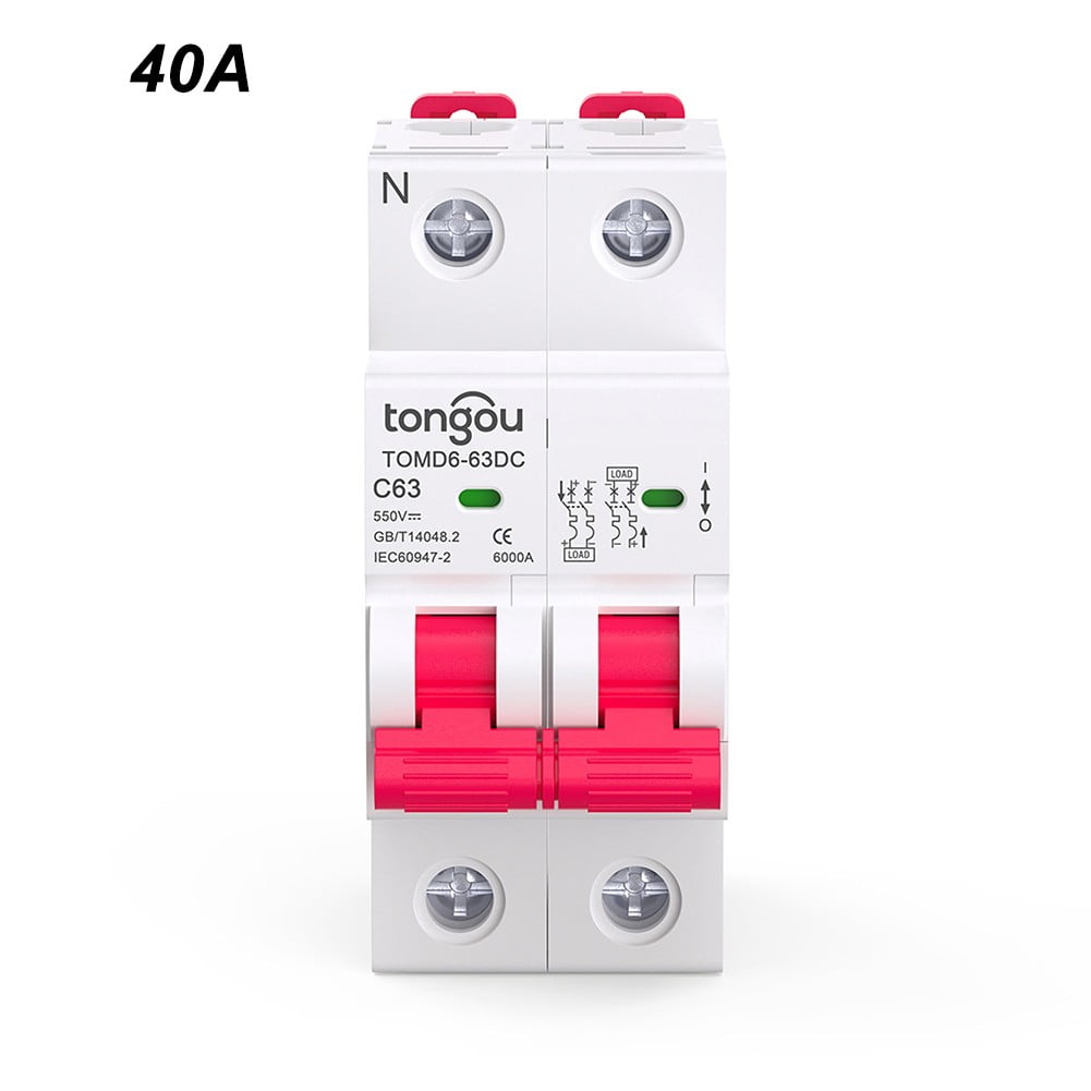 2P Solar Circuit Breaker DC for MCB for PV 2Pole DC Disconnect Switch