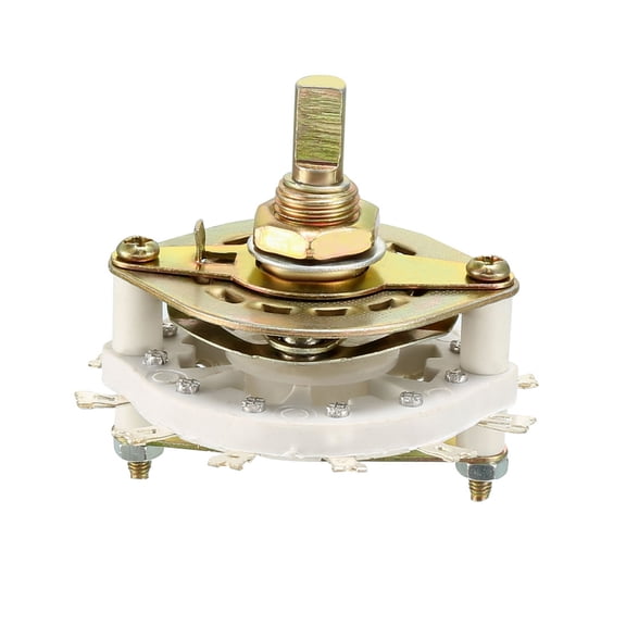 2P5T 2 Pole 5 Throw 1-Deck Band Channel Rotary Switch Selector