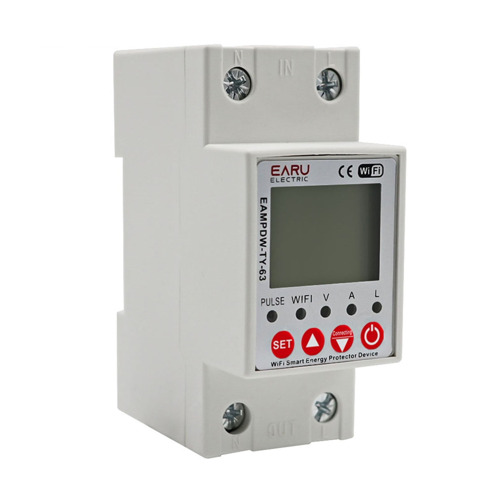 2P63A TUYA WiFi Smart Circuit Earth Leakage Over Under Voltage Breaker