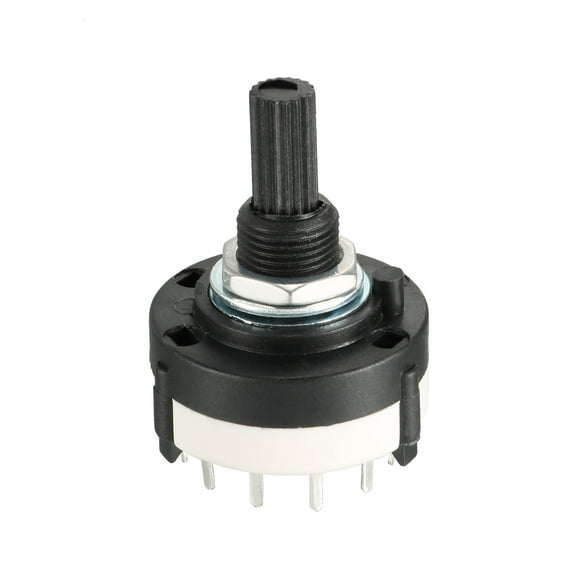 2P6T 2Pole 6Position Selectable 1 Deck Band Channel Rotary Switch Selector