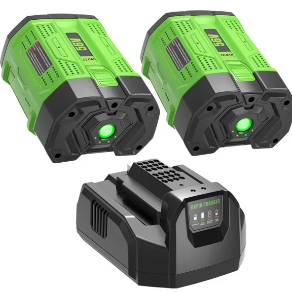 2PACK 12.0Ah Replacement for EGO 56V Battery and Charger Compatible with EGO 56 Volt Lithium-Ion Battery Power Tools