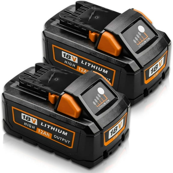 2PACK 12000mAh Battery Replacement for Milwaukee 18V Battery 48-11-1860 48-11-1850 48-11-1828 48-11-1840 48-11-1862