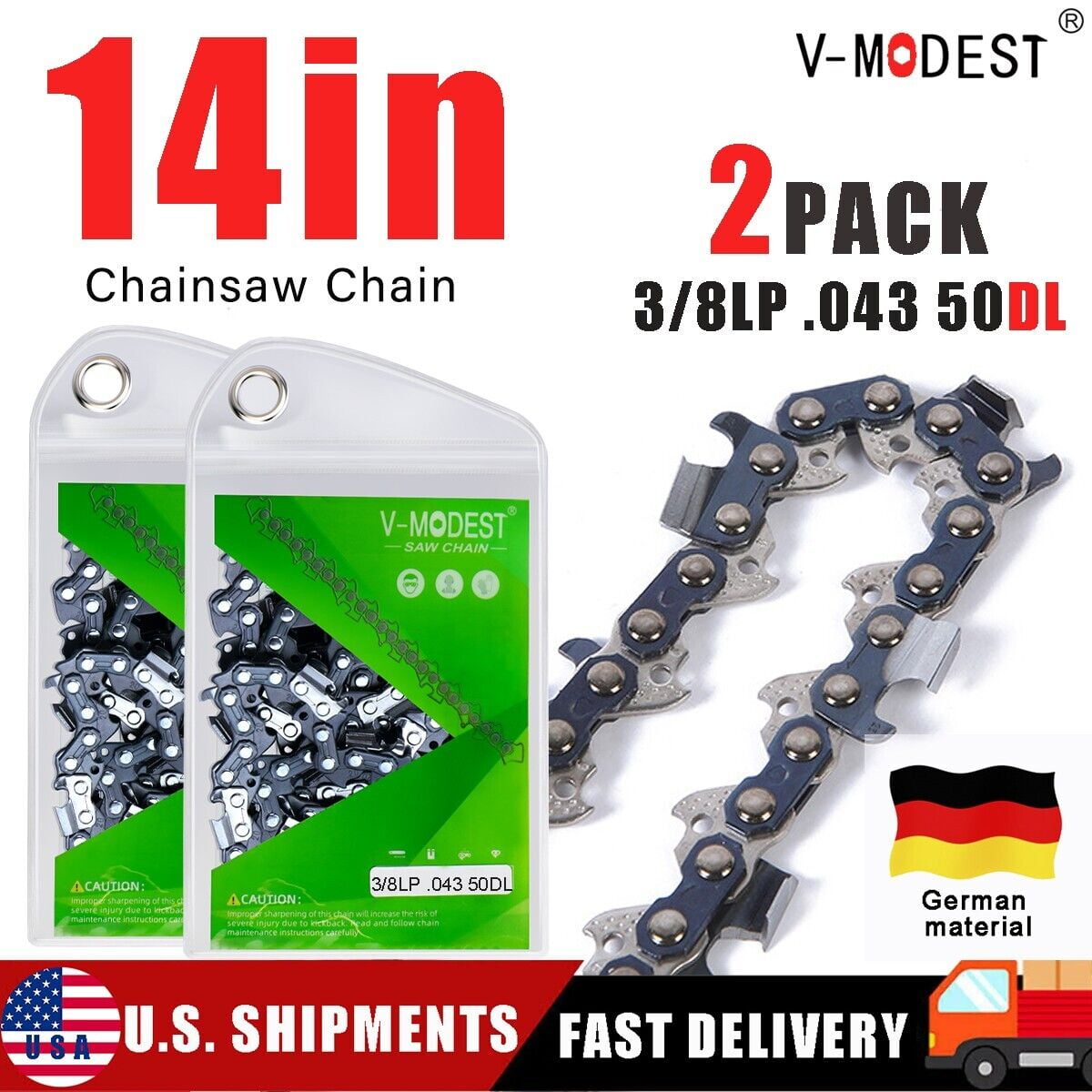 Pacific American Carbide SOLID Carbide Chainsaw Chain 14″ – 3/8″ X 0.043″ X 50DL, Fits Stihl MS 170 171 180 181 192 017
