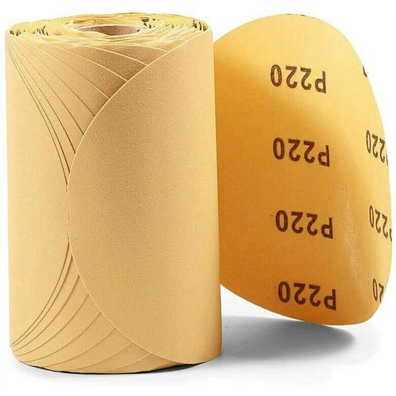 2PACK 220 Grit 6 inch PSA Sanding Disc Sandpaper 100 Roll Sticky Back DA Sander
