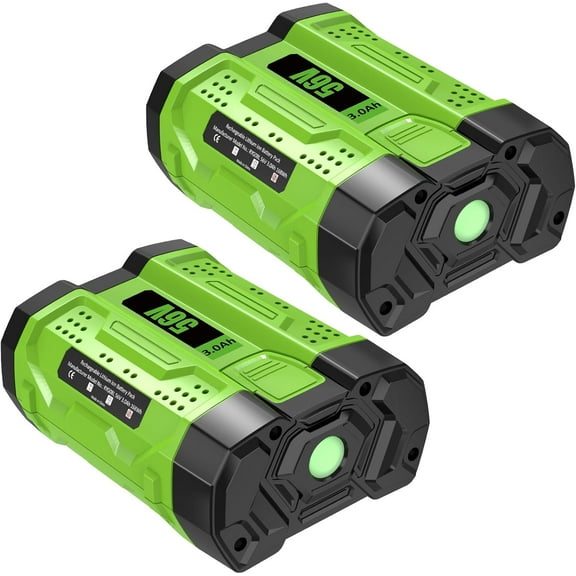 2PACK 3000mAh Replacement for EGO 56V Battery BA2800T BA4200 BA1400 Compatible with EGO Power+ Tools CS1604 CS1804 CS1403 HT2400 LB6504 LB5804 LB6500 LB4800 PH1400