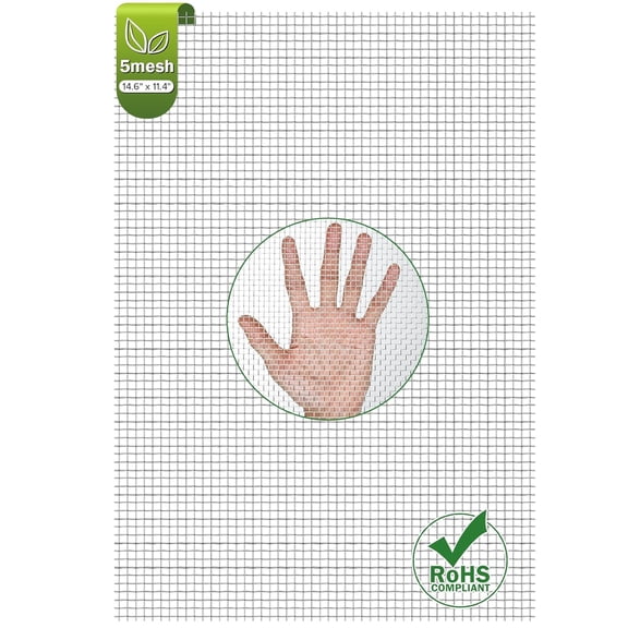 2PACK 304 Pretty Sturdy 12” X 24”(310mm X 610mm), 5 Mesh Wire Mesh Screen, Stainless Screen, Mesh Screen Never Rust, Hard and Heat Resisting Wire Mesh Used for Many Projects by Valchoose