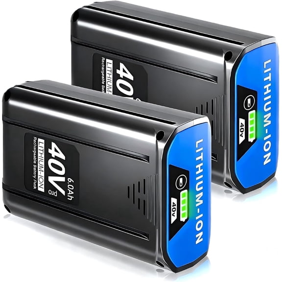 2PACK 40V 6.0Ah Replacement Battery for Kobalt 40V MAX Lithium Ion Battery KB440-06 KB240-06 KB2540C-06 KB640-03